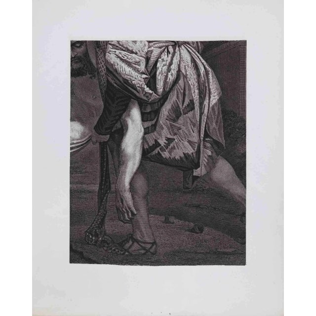 Pilgrimage is an etching print on paper realized by an Anonymous artist in the 20th century. Good conditions. The delicate...