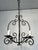 Wrought Iron Chandelier With 4 Lights. French Work. Circa 1950 For Sale - Image 6 of 9