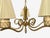 Cream Danish Modern, Chandelier, Patinated Brass, Denmark, 1950s For Sale - Image 8 of 13