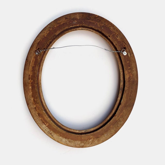 Antique Oval Gold Frame For Sale In Houston - Image 6 of 6