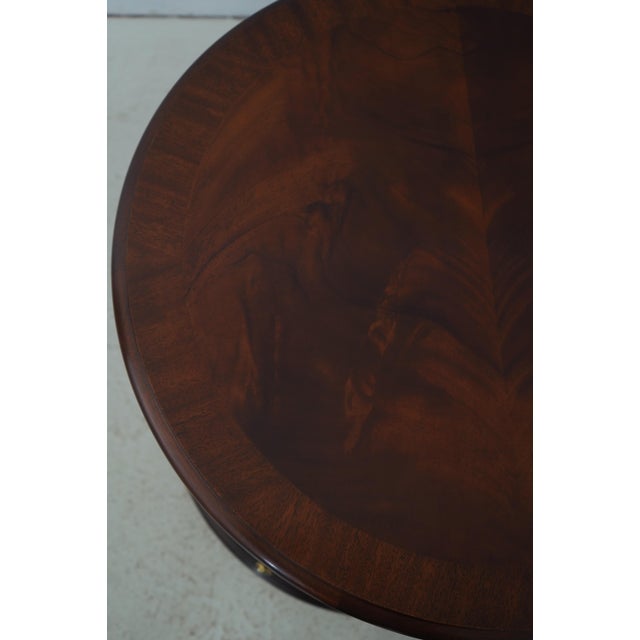 Henkel Harris Flame Mahogany Round Drum Side Table For Sale - Image 15 of 18