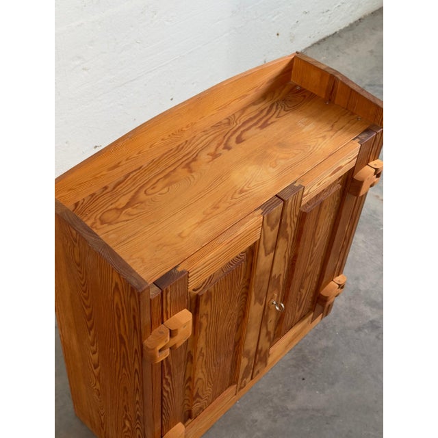 1980s Pine Wall Cabinet, Sweden c. 1980 For Sale - Image 5 of 5