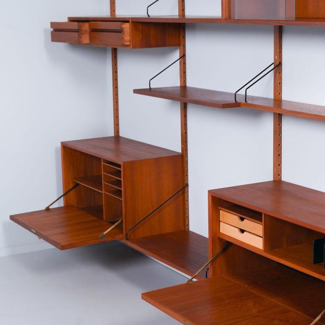 1960s Royal System Wall Unit by Poul Cadovius for Cado, Denmark, 1960s For Sale - Image 5 of 11