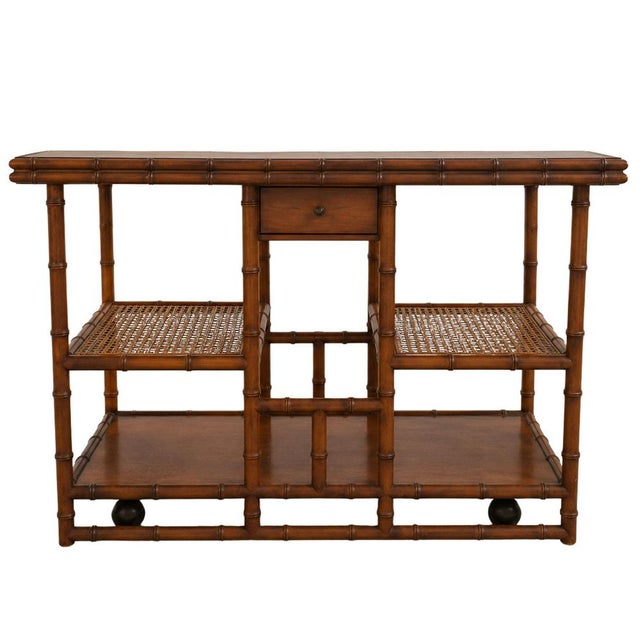 Italian Wood and Vienna Straw Sideboard with Extensions, 1970s For Sale - Image 9 of 9