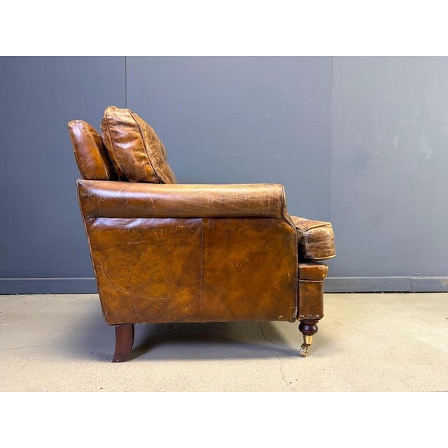 Mid-Century Modern Leather Club Chair, 1950s For Sale - Image 13 of 14