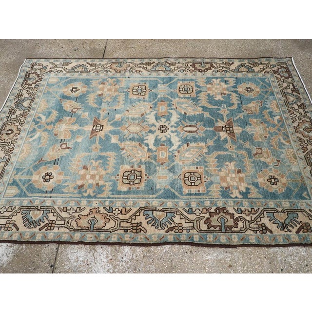 Galerie Shabab Collection Mid-20th Century Persian Malayer Accent Rug For Sale - Image 4 of 8