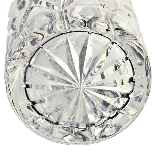 Vintage Atlantis Crystal Cut Glass Decanter With Stopper, Portugal, Late 20th Century For Sale - Image 11 of 11