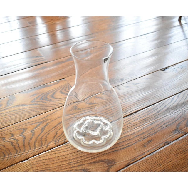 Transparent Vintage Orrefors Glass Crystal Carafe For Sale - Image 8 of 9
