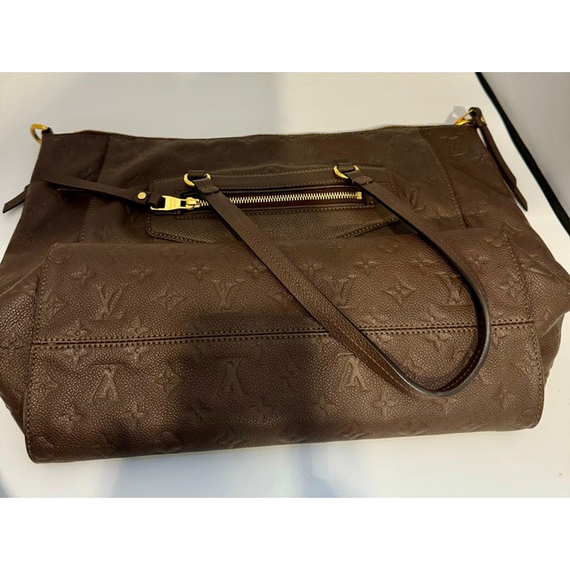 Brown Louis Vuitton Lumineuse Handbag Monogram Empreinte Leather Handbag, Excellent For Sale - Image 8 of 18