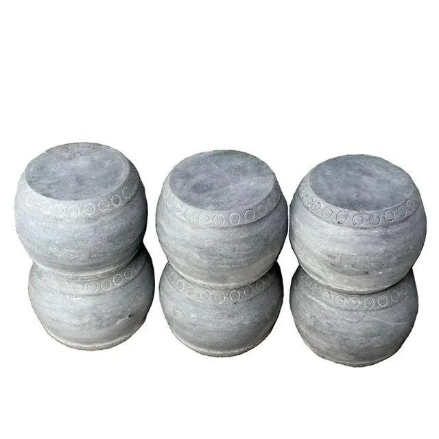 Round Stone Stool For Sale - Image 4 of 6
