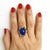 Baroque Bochic “Capri” Vintage Blue Sapphire & Multi Sapphire Ring Set In 18K Gold & Sil For Sale - Image 3 of 11