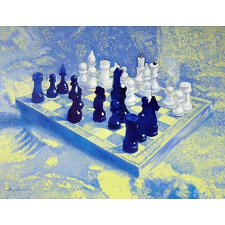 Oil Painting White and Black Varvarov Anatoly Viktorovich For Sale