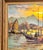 Oil Painting of Chinese Ships at Sunset For Sale - Image 4 of 8
