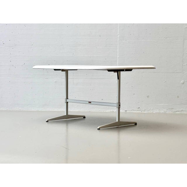 Industrial Oval Folding Garden Table by Mazuvo and SM France, 1990s For Sale - Image 3 of 18