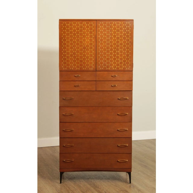 Carl Otto For Heywood Wakefield 'Contessa' Armoire Chest of Drawers For Sale - Image 9 of 13