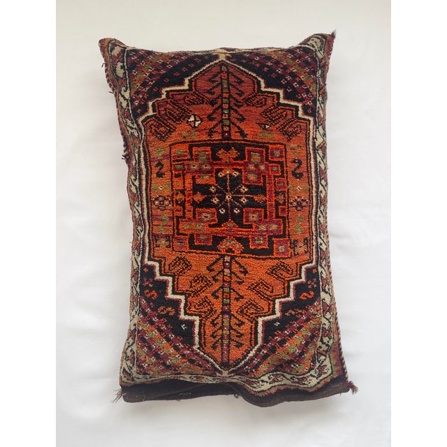 1930s Set of 2 Early 20th Century Turkish Harput Rug Cushion Pillow Covers For Sale - Image 5 of 17