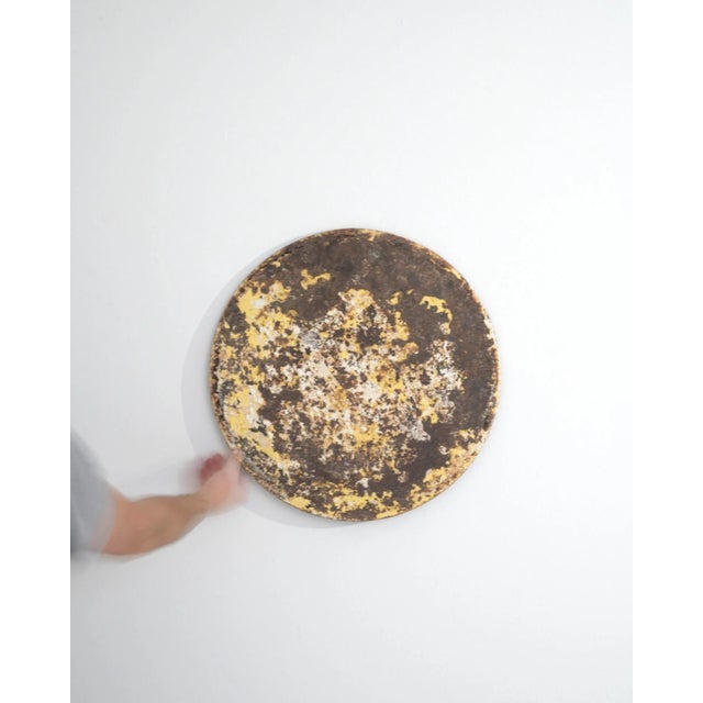 French Vintage French Patinated Metal Wall Decoration For Sale - Image 3 of 9