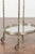 Italian Oval Midcentury Steel Trolley with Pierced Gallery and Mirrored Shelves For Sale - Image 12 of 12