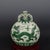 Chinese Vintage Ceramic Vase,Ming Dynasty Xuande Marked Green Color Porcelain Moonflask Vase Hand Painted Dragon Pattern For Sale - Image 4 of 8