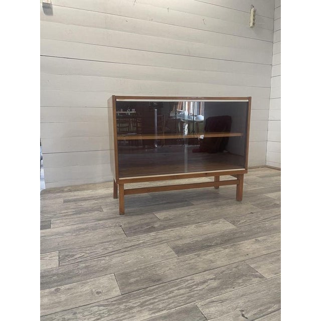 Glass Vintage Dresser Commode Bar by Tatra Nabytok with Glass Sliding, 1970 For Sale - Image 7 of 7