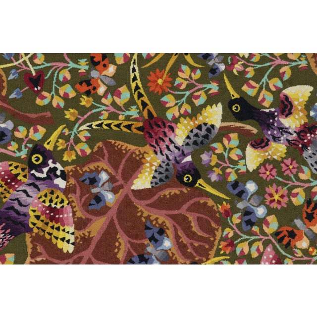 Vintage Rene Perrot Pictorial and Floral Tapestry | Rug & Kilim For Sale In New York - Image 6 of 7