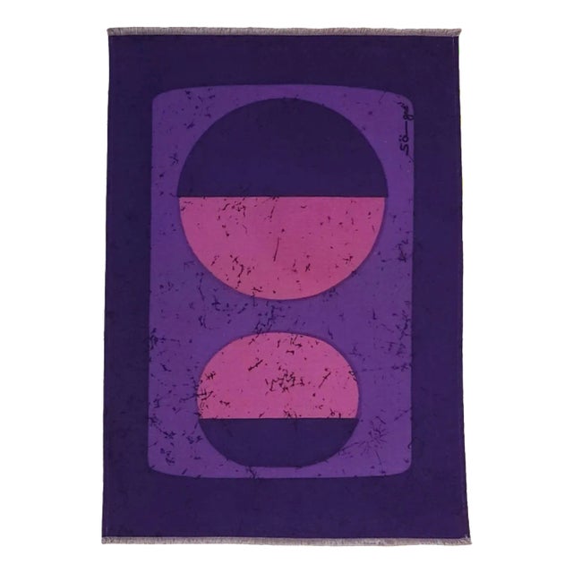 Mid-Century German Pop Art Screen-Printed Wall Hanging by Traute Sänger, 1970s For Sale