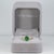 Modern 1.8Ct Tsavorite Garnet Ring With Earth-Mined Diamond Accents: Solid 18k Gold, Size 6.75 For Sale - Image 3 of 9