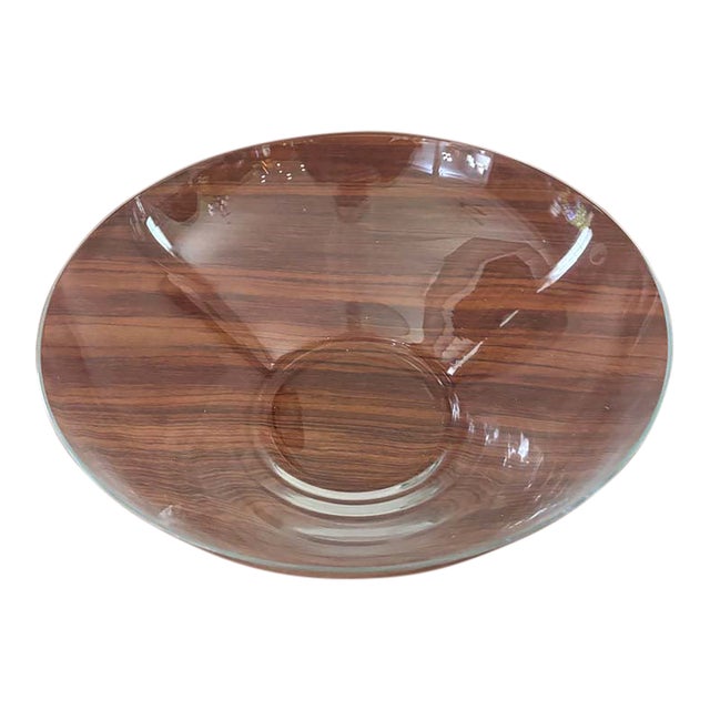 1970s Swedish Modern Tiffany & Co Centerpiece Crystal Serving Bowl For Sale