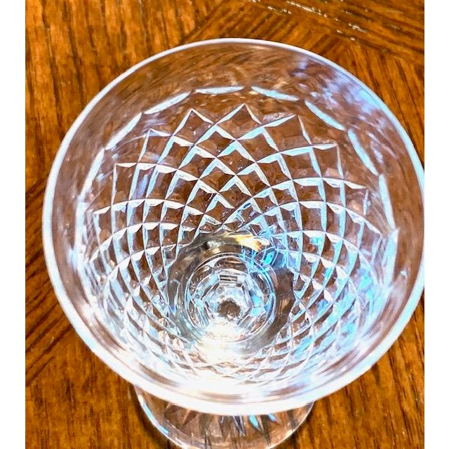 1970s Stuart Crystal Vintage Sherry or Port Glasses Set 5 Pristine Condition For Sale - Image 4 of 5