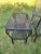 Mid-Century Modern Vintage Meadowcraft Wrought Iron Patio Glider and Side Table - a Pair For Sale - Image 3 of 13