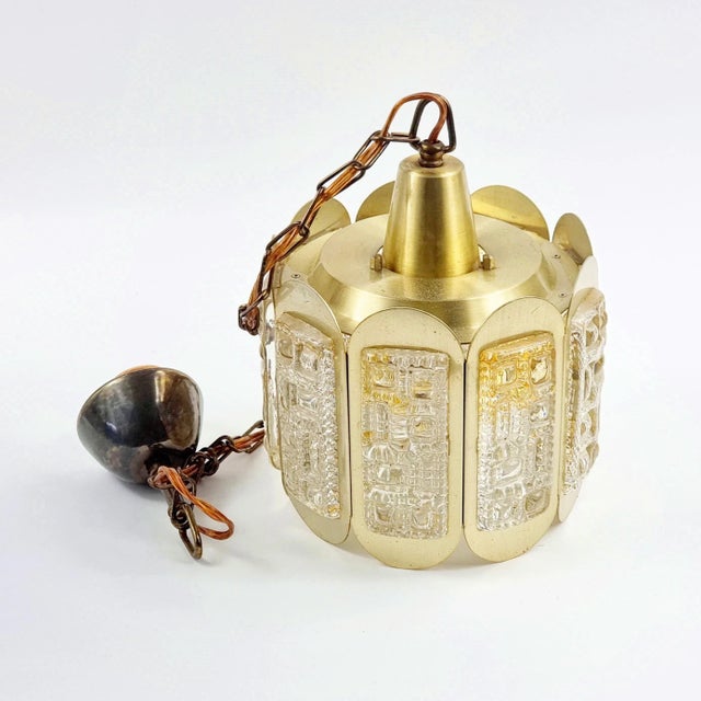 Mid Century Scandinavian Ceiling Light / Pendant From Vitrika, Denmark, 1960s/1970s For Sale - Image 10 of 11