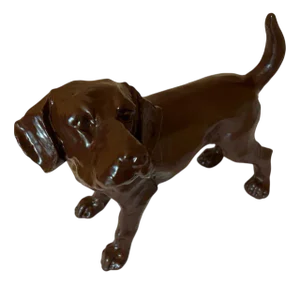 Victorian Cast Iron Figure of a Labrador Dog