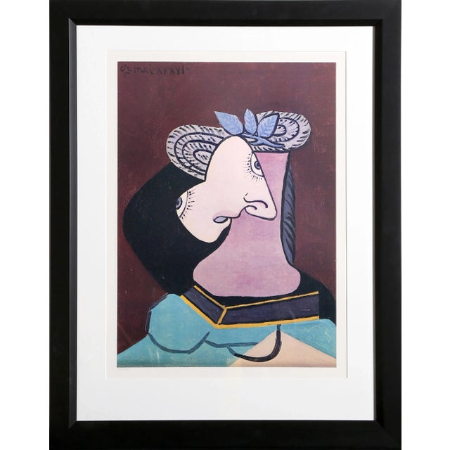 Le Chapeau de Paille au Feuillage Bleu Pablo Picasso Year: 1980 Medium: Lithograph on Arches Edition: 5000, XXXVI Size: 30...