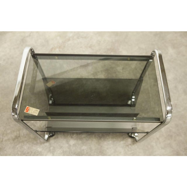 Serving Trolley from Echts Kristall Spiegelglas Parsol, 1980s For Sale - Image 4 of 16