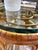 Glass-Topped Bamboo Side Table or Plant Stand For Sale - Image 4 of 7