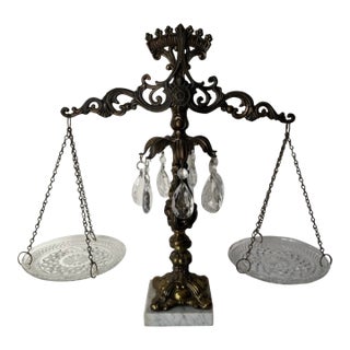 Vintage Hollywood Regency-Style Decorative Balance Scale. For Sale