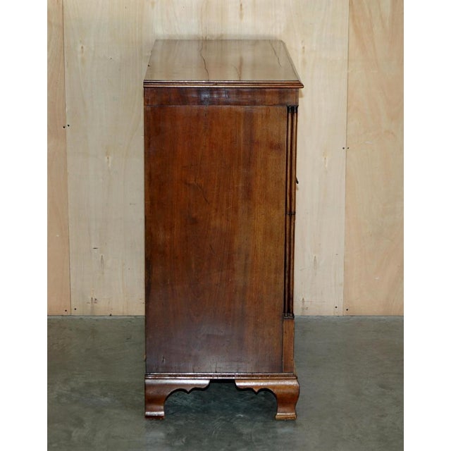 Large Sheraton Revival Chippendale Hardwood Chest of Drawers, 1860s For Sale - Image 15 of 18
