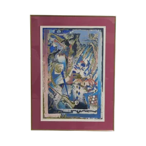 Framed Silkscreen "Hands of Fate #2" Signed Robert Kostuck