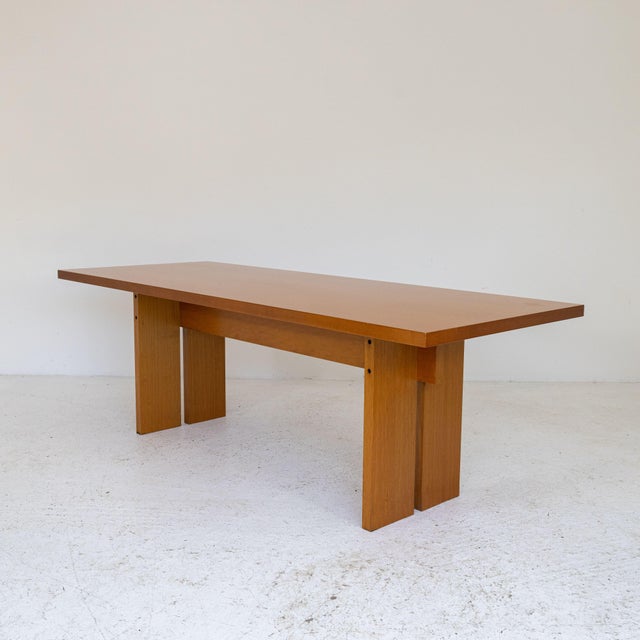 1970s Rectangular Wooden Table, 1970s For Sale - Image 5 of 11