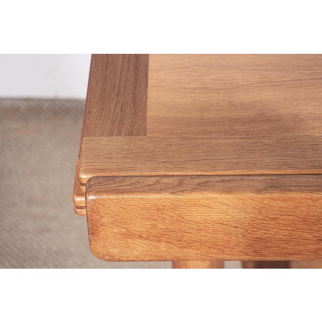 Large Extendable Dining Table in Oak by Guillerme and Chambron for Votre Maison, 1960 For Sale - Image 18 of 18