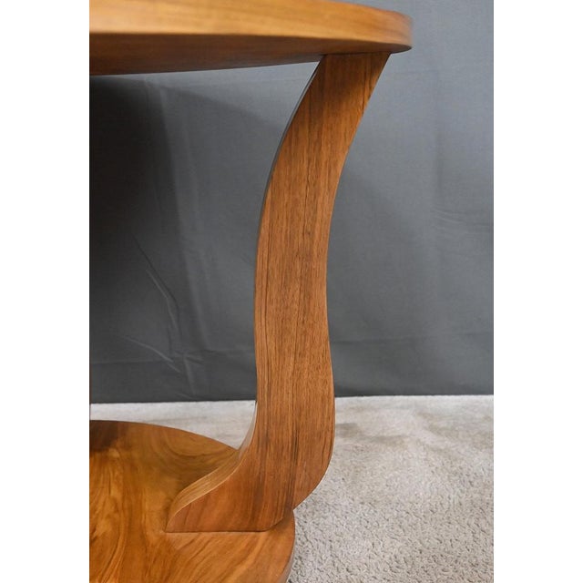 Wood Art Deco Walnut Side Table, 1930s For Sale - Image 7 of 13