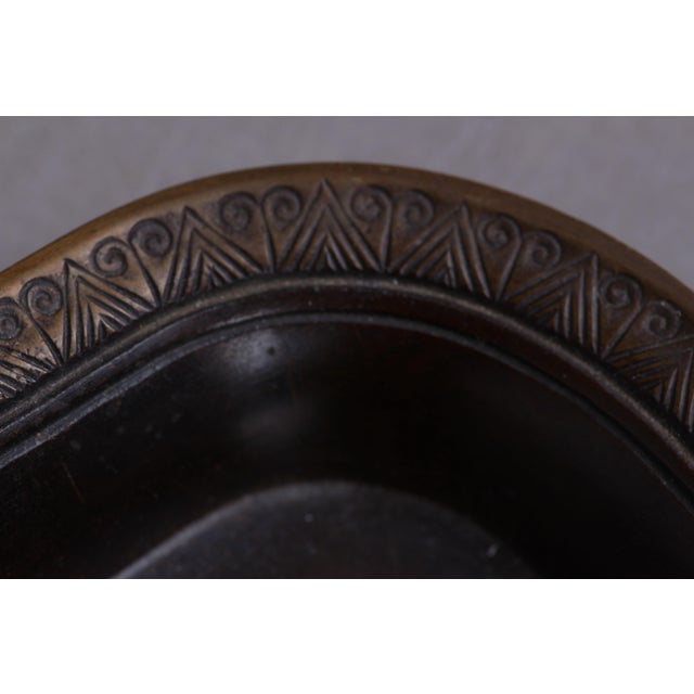Brown Antique Danish Model B103 Bowl in Bronze by Just Andersen, 1920s For Sale - Image 8 of 10