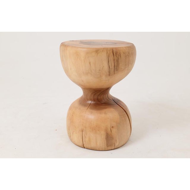 Sculptural Side Table in Wood by Logniture For Sale - Image 9 of 13