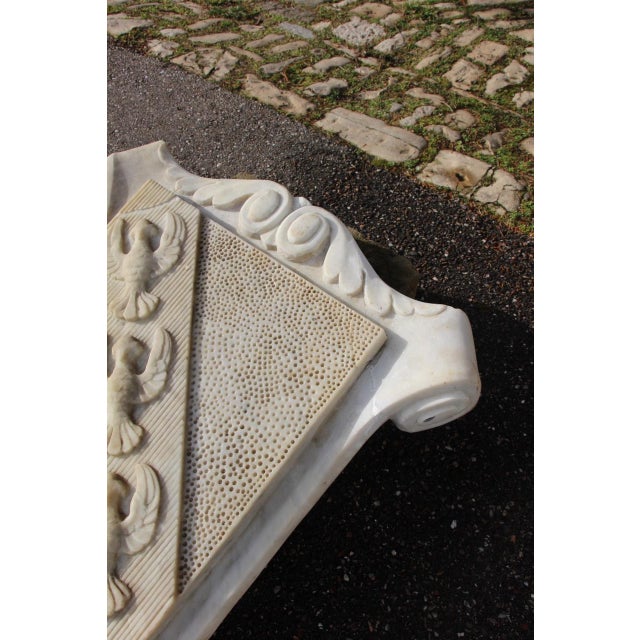 Large Sculpted Marble Coat of Arms of Lorraine, 19th Century For Sale - Image 4 of 10