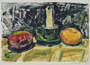 Simon Goldberg, Still Life, Original Monotype, Mid-20th Century