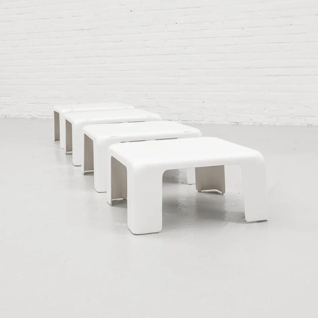 1960s Quattro Gatti Nesting Tables by Mario Bellini for C&b Italia, 1960s, Set of 4 For Sale - Image 5 of 11