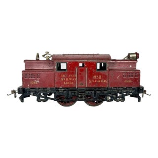 Prewar Ives Wide Gauge 3241 Maroon Electric Locomotive c. 1922 For Sale