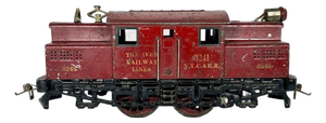 Prewar Ives Wide Gauge 3241 Maroon Electric Locomotive c. 1922