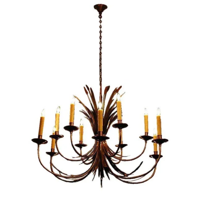 1960s Maison Charles Large French Chandelier For Sale - Image 9 of 9