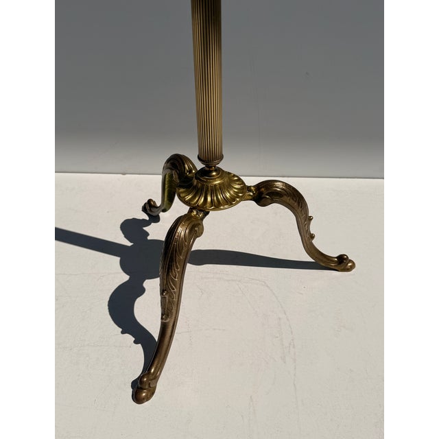 1970s Italian Brass and Wood Valet Stand For Sale - Image 9 of 11
